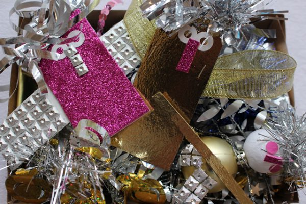 Bitti-Box "Silber, Gold & Funkel-Bunt"
